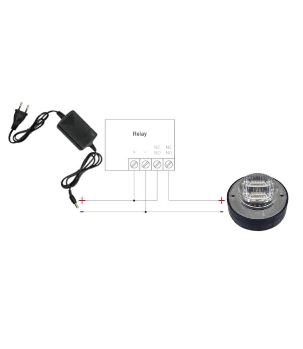 Blauwe Led met Relay