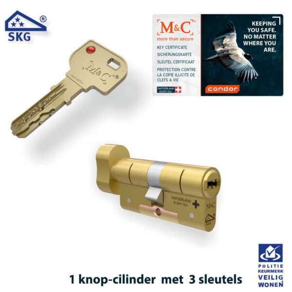 M&C 1 x Condor Cilinder SKG*** met CERTIFICAAT - Afbeelding 6