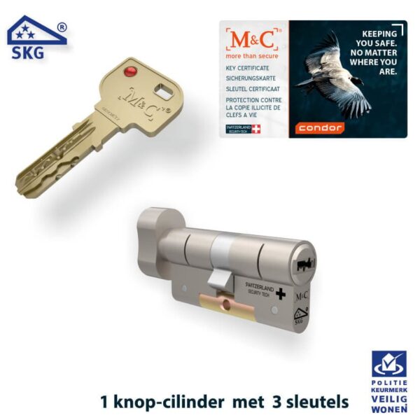M&C 1 x Condor Cilinder SKG*** met CERTIFICAAT - Afbeelding 5