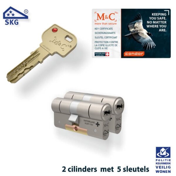 M&C 2 x Condor Cilinder SKG*** met CERTIFICAAT