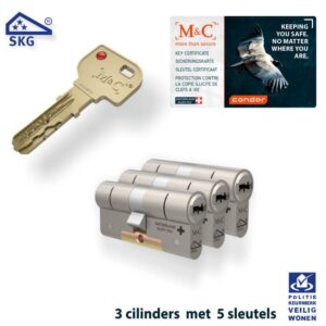 M&C 3 x Condor Cilinder SKG*** met CERTIFICAAT