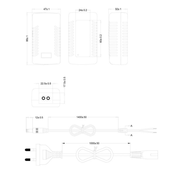 Dahua 12v Adapter - Afbeelding 2