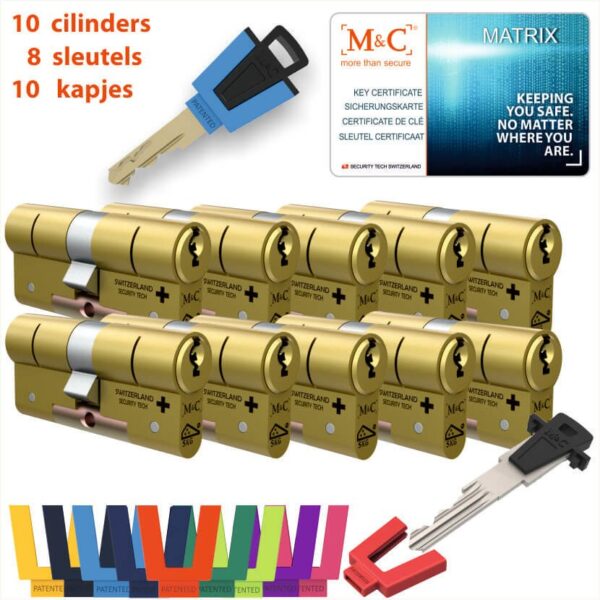 M&C 10 x Matrix Cilinder SKG*** met CERTIFICAAT - Afbeelding 4