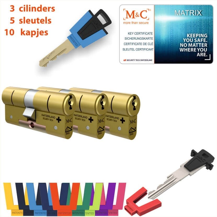 M&C 3 x Matrix Cilinder SKG*** met CERTIFICAAT - Afbeelding 3