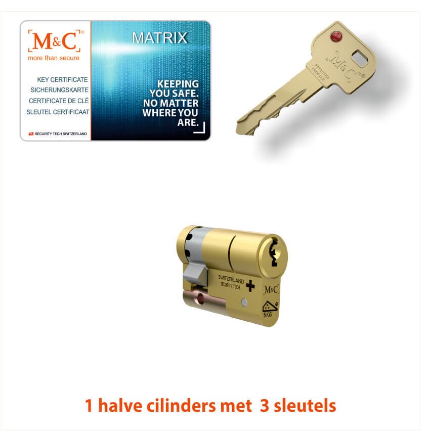 M&C 1 x Matrix Cilinder SKG*** met CERTIFICAAT - Afbeelding 7