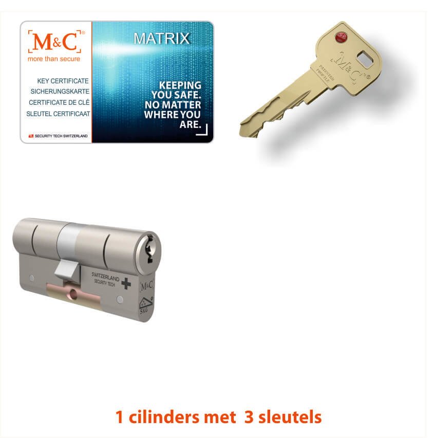 M&C 1 x Matrix Cilinder SKG*** met CERTIFICAAT