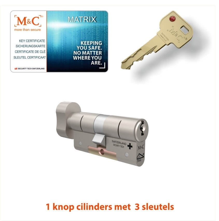 M&C 5 x Matrix Cilinder SKG*** met CERTIFICAAT - Afbeelding 8