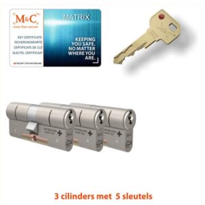 M&C 3 x Matrix Cilinder SKG*** met CERTIFICAAT