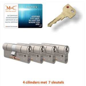 M&C 4 x Matrix Cilinder SKG*** met CERTIFICAAT