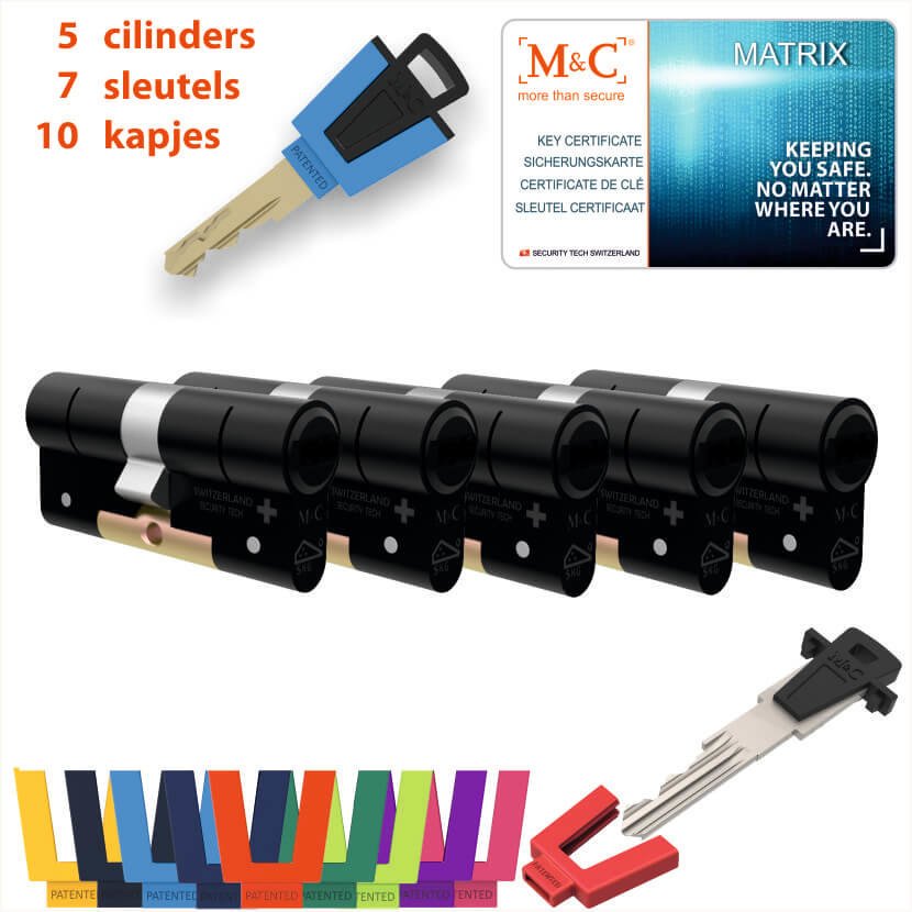 M&C 5 x Matrix Cilinder SKG*** met CERTIFICAAT - Afbeelding 5