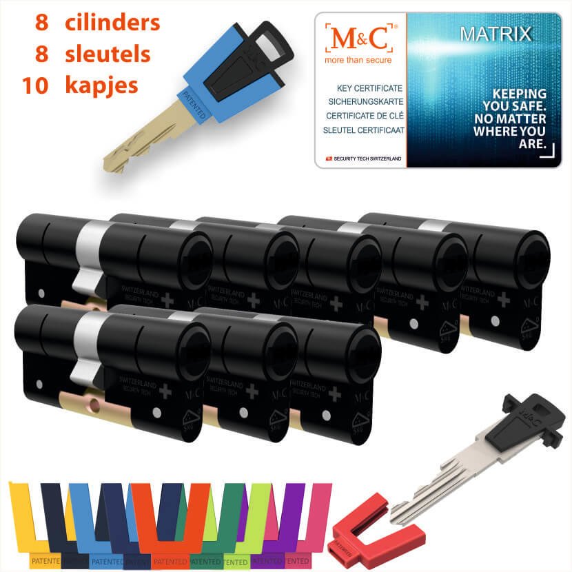 M&C 8 x Matrix Cilinder SKG*** met CERTIFICAAT - Afbeelding 5