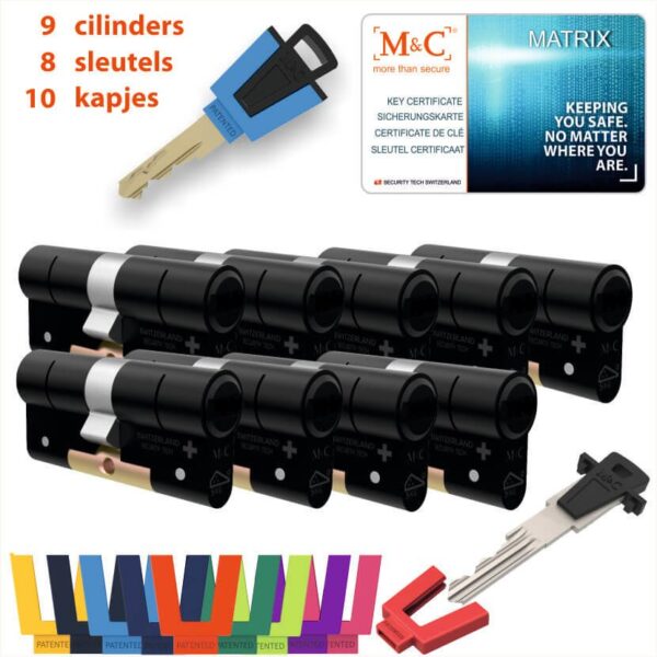 M&C 9 x Matrix Cilinder SKG*** met CERTIFICAAT - Afbeelding 5