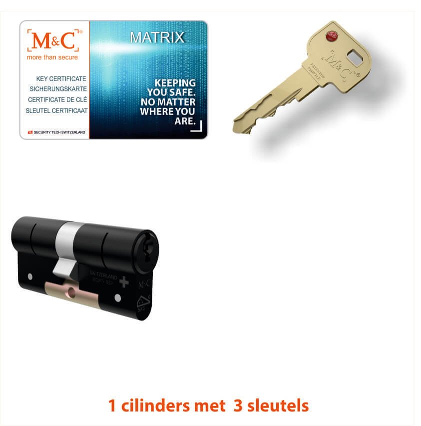 M&C 1 x Matrix Cilinder SKG*** met CERTIFICAAT - Afbeelding 4