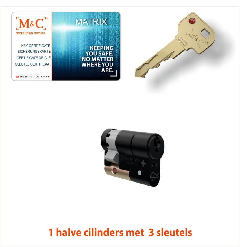 M&C 1 x Matrix Cilinder SKG*** met CERTIFICAAT - Afbeelding 6
