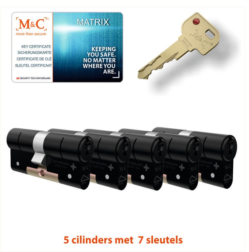 M&C 5 x Matrix Cilinder SKG*** met CERTIFICAAT - Afbeelding 2