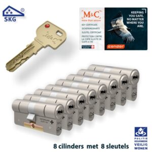 M&C 8 x Condor Cilinder SKG*** met CERTIFICAAT