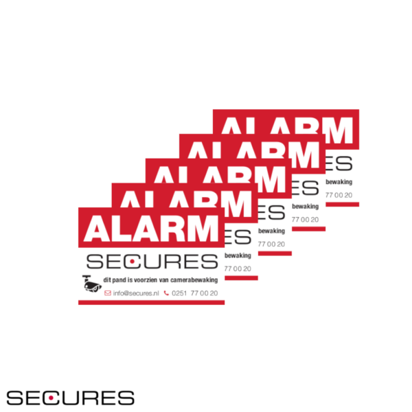 Raamstickers Alarmsysteem