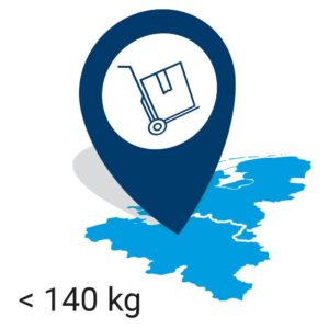 Plaatsing bg of lift incl./140 kg