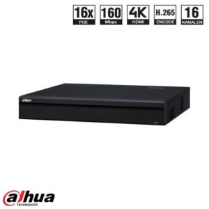 Dahua 16 kanaals 1U 2HDDs 16xPoE NVR incl 2 TB HDD