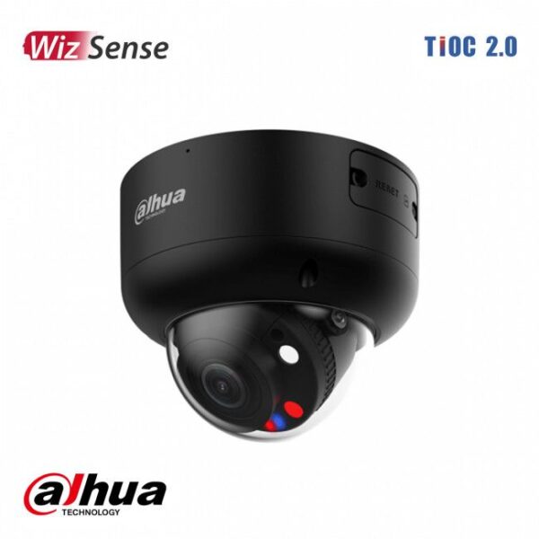 Dahua 5MP TiOC2.0 Vari-focal Dome WizSense Camera 2.7-13.5mm Zwart