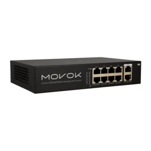 10-Port Gigabit Switch met 8 PoE+ geschikt voor Ajax camera's