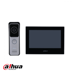Dahua Intercom kit: PoE & Wi-Fi Villa Door Station & IP Indoor Monitor