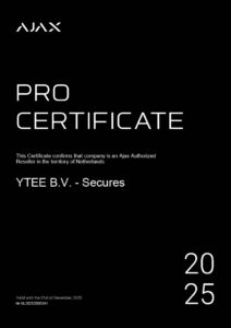 Ajax Authorized Certificate 2025