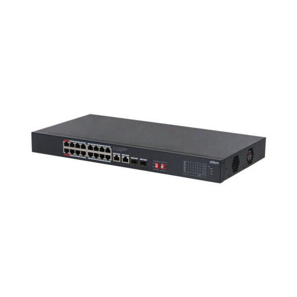 Dahua S3220-16GT-240 16x PoE Gigabit Unmanaged Switch (240W)