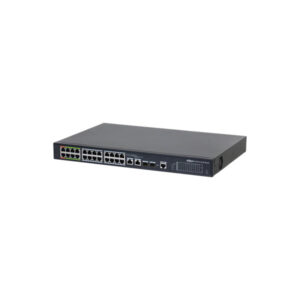 Dahua LR2226-24-ET-360-V2 layer-2 managed, 24x PoE Switch met 8 EPoE poorten (360W)