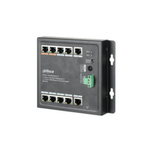 Dahua PFS3111-8ET-96 Switch 8x PoE totaal 96W, 2x Uplink, 1x SFP redundant PSU