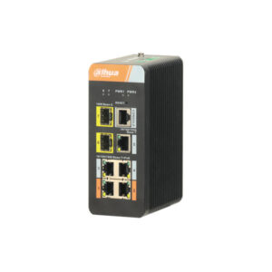 Dahua PFS4207-4GT-DP Layer 2 Managed 7-poorts Gigabit industriële switch Excl. voeding met 4x Gigabit PoE poorten, 2x SFP en 1x 1Gbps uplink