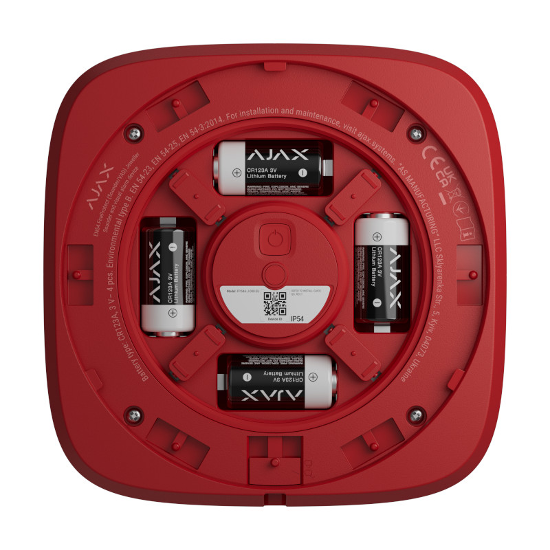 AJAX EN54 FireProtect (Sounder) rood - Afbeelding 4